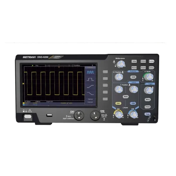 Metravi DSO-6200 200MHz Digital Storage Oscilloscope with USB Interface
