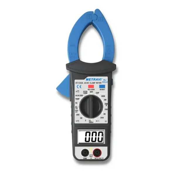 Metravi DT-1350AT 6000 Count TRMS AC/DC Clamp Meter with Temperature and Frequency Measurement