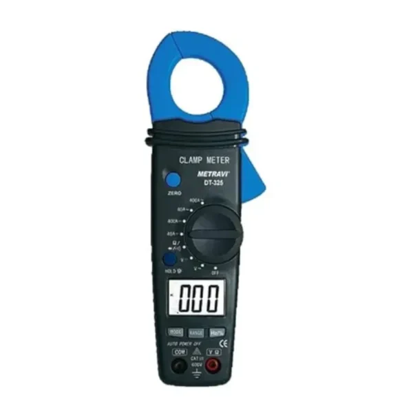 Metravi DT-325 Digital AC/DC Clamp Meter with 28mm Jaw, 400A AC/DC, and CAT-III 300V Rating