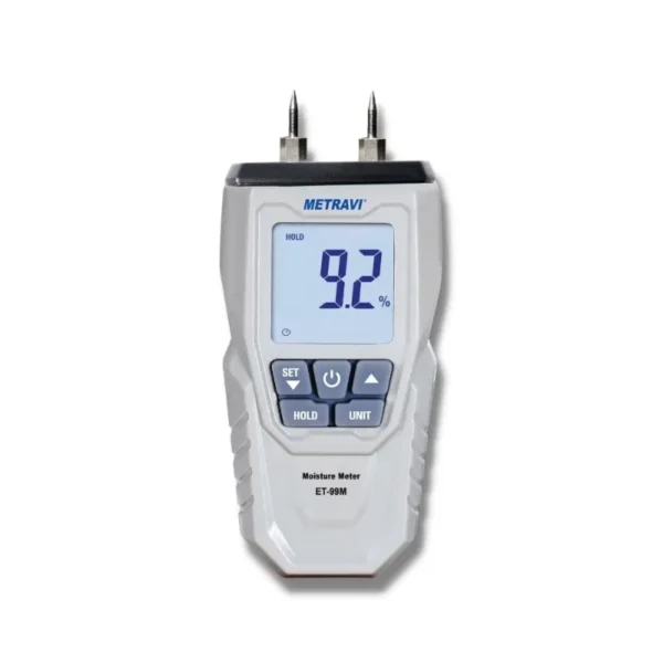 Metravi ET-99M Digital Moisture Meter for Wood, Paper and Concrete