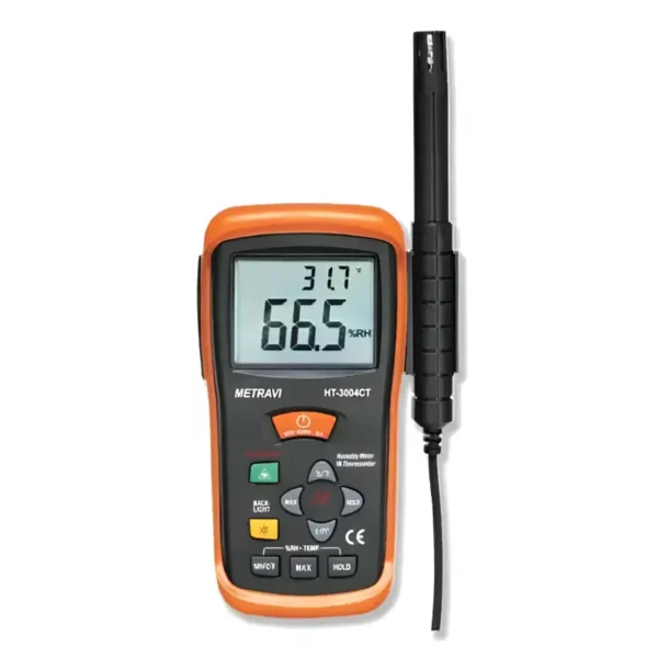 Metravi HT-3004CT Digital Temperature & Humidity Meter with Infrared Thermometer