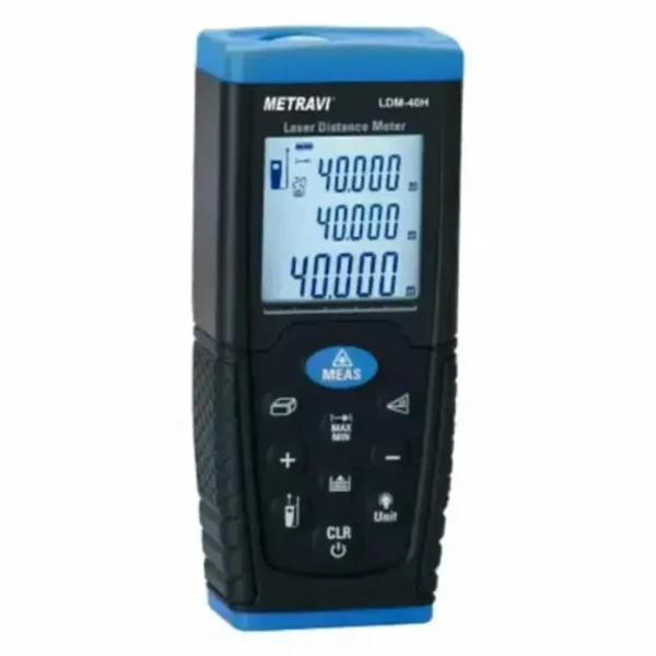 Metravi LDM-40H Laser Distance Meter With Area and Volume Calculations Up To 40m
