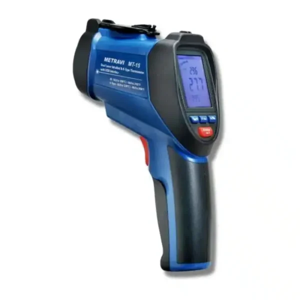 Metravi MT-15 Dual Laser Infrared Thermometer -50 to 1200 C USB Interface
