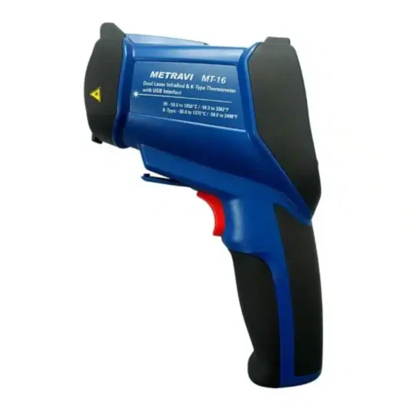 Metravi MT-16 Dual Laser Infrared Thermometer -50 to 1800 C USB PC Interface