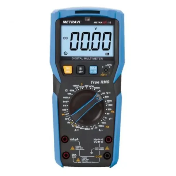 Metravi Metrasafe-10 6000 Counts T-RMS Multimeter with Live-Neutral Detection