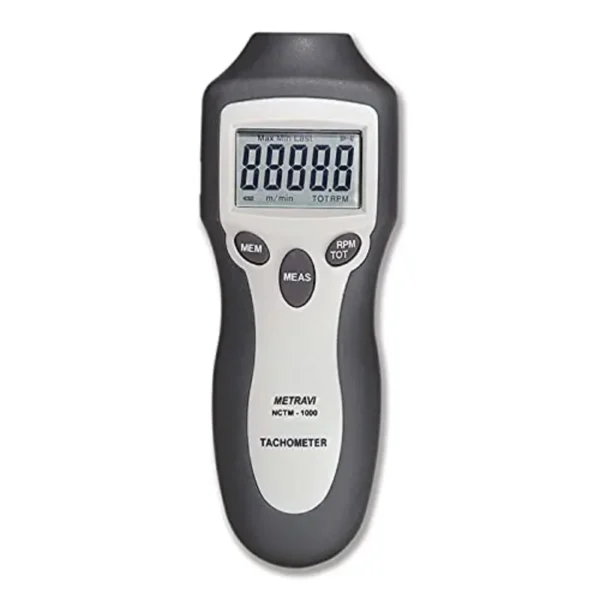 Metravi NCTM-1000 Non-Contact Digital Tachometer Cum Counter, 2-99,999 RPM