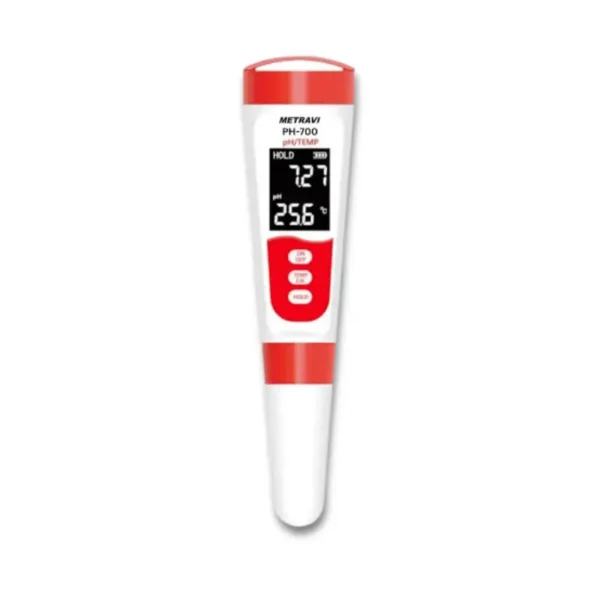 Metravi PH-700 Digital pH & Temperature Meter with Replaceable Electrode