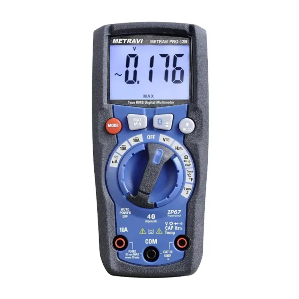 Metravi PRO-12B 4000 Counts TRMS Bluetooth Multimeter