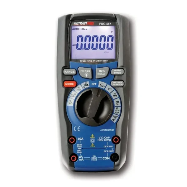 Metravi PRO 587 60,000 Counts T-RMS Multimeter with Low Pass Filter