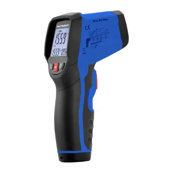 Metravi PRO 65 MAX Non-Contact Infrared Thermometer -50 to 800 C IP54