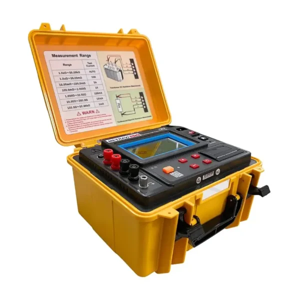 Metravi PRO 7274 Digital Micro Ohms Meter 10A with Touchscreen and Printer