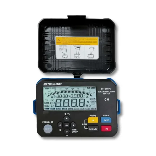 Metravi PRO DIT-960PV Photovoltaic Insulation Tester 1000V with Data Logging and Bluetooth