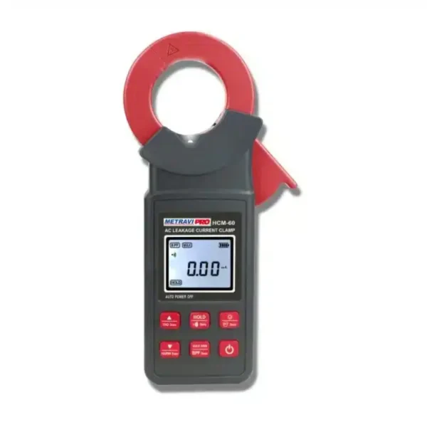 Metravi PRO HCM-60 Digital AC Leakage Current Clamp Meter with Harmonics Analysis, 40mm Jaw, and Bluetooth
