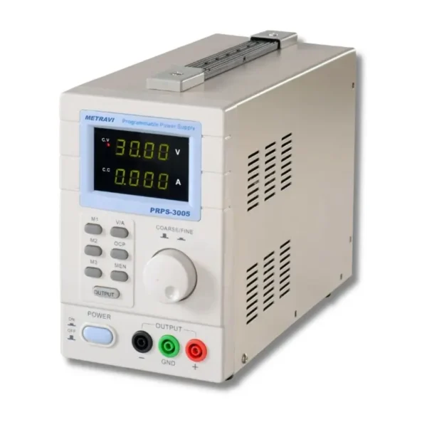 Metravi PRPS-3005 Programmable Single Output DC Regulated Power Supply, 0-30V / 0-5A DC