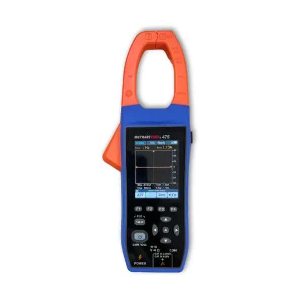 Metravi Pro 475 4-in-1 T-RMS Clamp Meter, Multimeter, Oscilloscope & Data Recorder with Bluetooth Interface