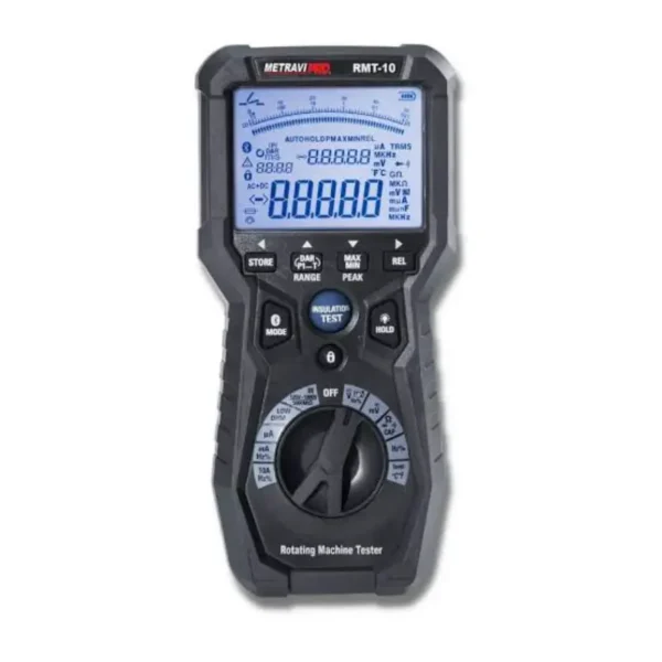 Metravi RMT-10 Rotating Machine Tester with T-RMS Multimeter and Data Logger