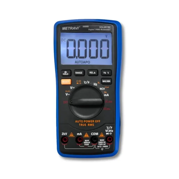 Metravi SOLAR-1B 6000 Counts T-RMS Solar Digital Multimeter