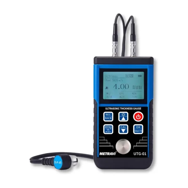 Metravi UTG-01 Ultrasonic Thickness Gauge 1.0 to 350mm Resolution 0.01mm