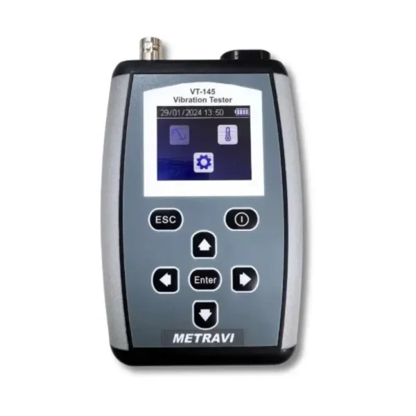 Metravi VT-145 Condition Monitor and Vibration Tester with IR Thermometer