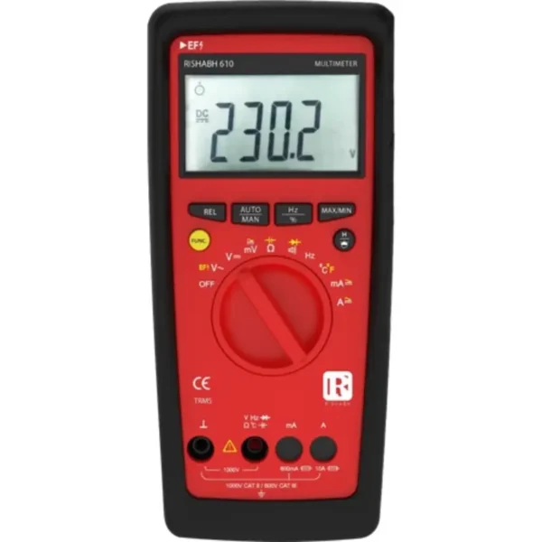 Rishabh 610 TRMS Multimeter with Fine Tip Probe