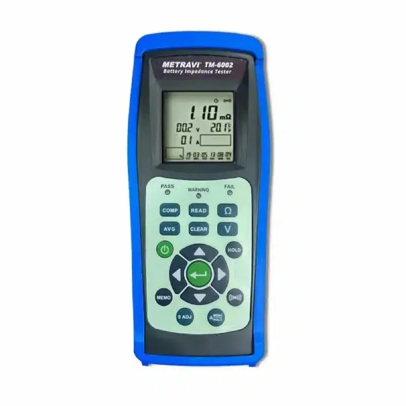 TM-6002 Battery Impedance Tester with PC Interface & 9999 Memory Metravi TM-6002 Battery Impedance Tester with PC Interface & 9999 Memory - Image 1