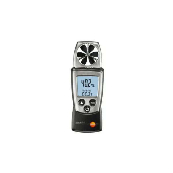 Testo 410-2 Air Velocity, Temperature, and Humidity Meter with 40mm Vane