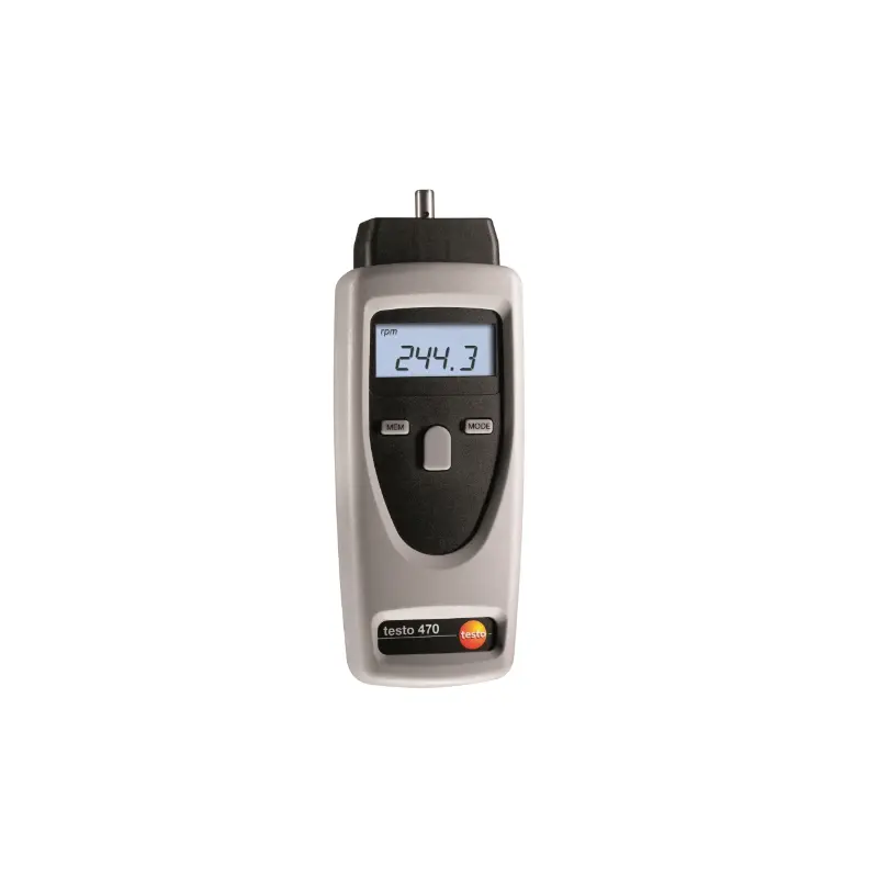 Testo 470 Non-Contact and Mechanical RPM Tachometer Testo 470 Non-Contact and Mechanical RPM Tachometer - Image 1