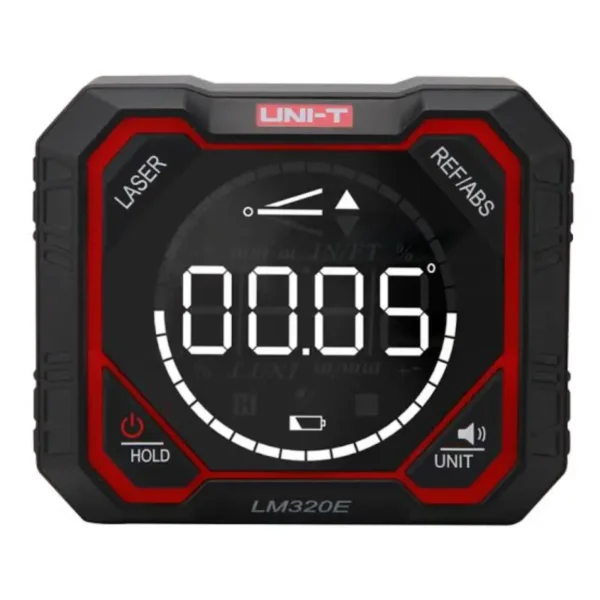UNI-T LM320E Digital Angle Meter with Single Laser, Bidirectional Laser Scanning, Magnetic Base
