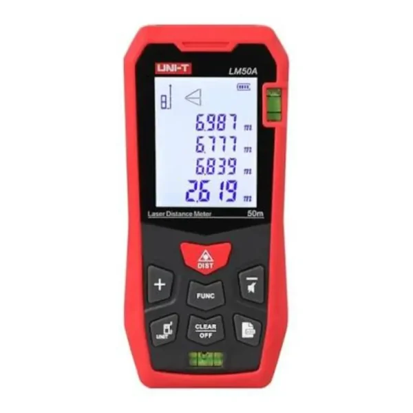 UNI-T LM50A Laser Distance Meter, 50M Range, ±2mm Accuracy
