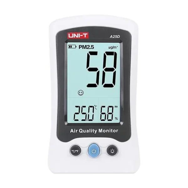 UNI-T UT-A-25D PM2.5 Air Quality Monitor, Real-Time Humidity and Temperature Display