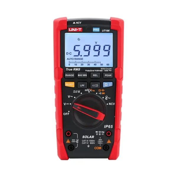 UNI-T UT196 High Voltage True RMS Digital Multimeter, 1700V/1500V, IP65, CAT IV 1000V