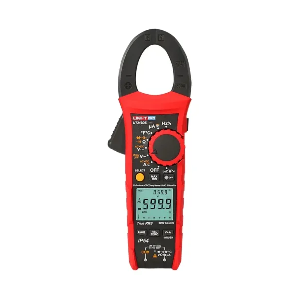 UNI-T UT219DS Industrial IP54 True RMS Clamp Meter, 600A Current, 1000V AC/DC Voltage