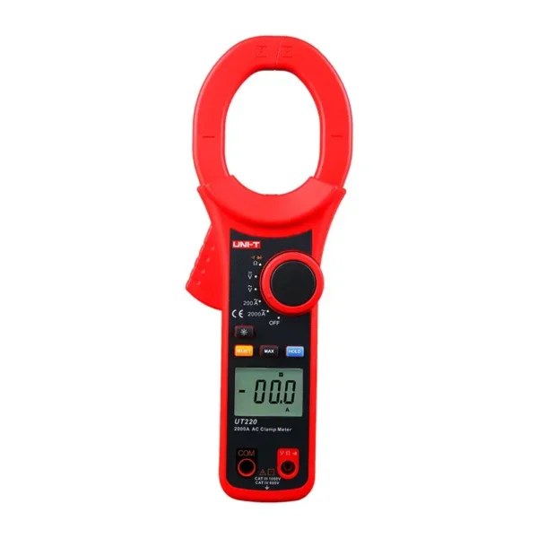 UNI-T UT220 Large Jaw True RMS Clamp Meter, 2000A Current, 1000V/750V AC/DC Voltage