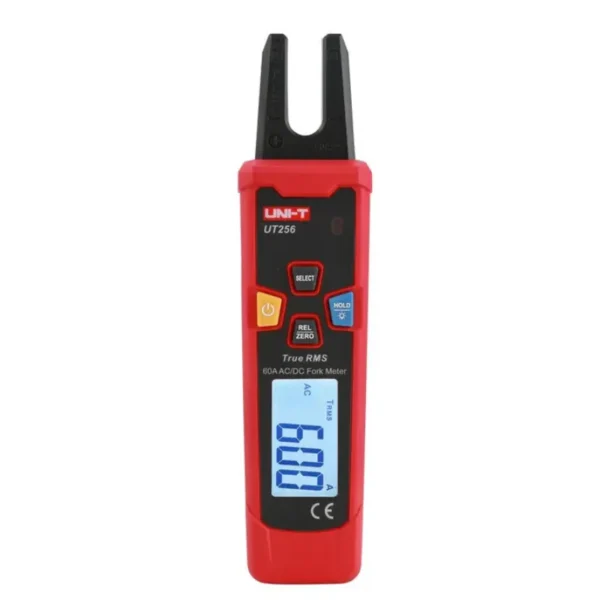 UNI-T UT256 Fork-Type AC/DC Clamp Meter, 60A Current, 600V AC/DC Voltage, NCV