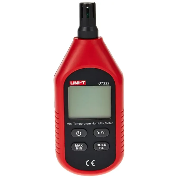 UNI-T UT333 Mini Temperature & Humidity Meter, -10°C–60°C, 0–100%RH