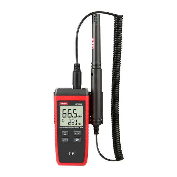 UNI-T UT333S Temperature & Humidity Meter with Probe, Split-Type Design