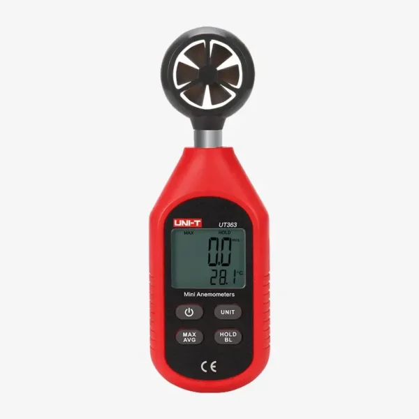 UNI-T UT363 Mini Anemometer, 0–30m/s Wind Speed, -10°C–50°C