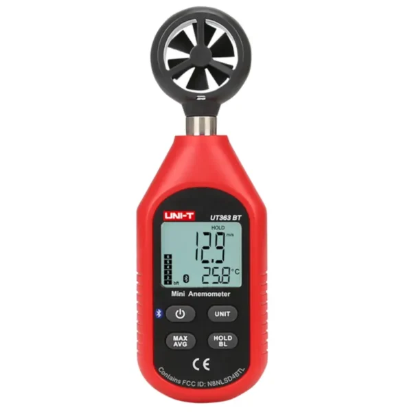 UNI-T UT363BT Bluetooth Anemometer, 0–30m/s Wind Speed, App Connectivity