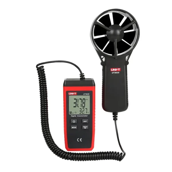 UNI-T UT363S Split-Design Anemometer, 0–30m/s Wind Speed, Auto Power Off