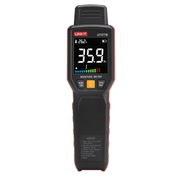 UNI-T UT377B Pin-Type Moisture Meter, Wood and Building Materials