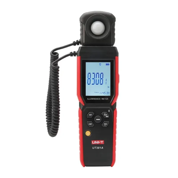 UNI-T UT381A Professional Illuminance Meter, Wide Range, Data Storage, USB Output