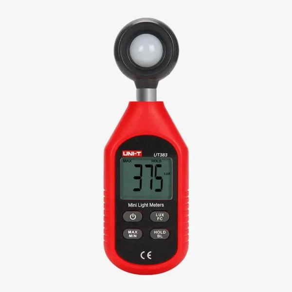 UNI-T UT383 Mini Lux Meter, 0–199,900 Lux, Auto-Range