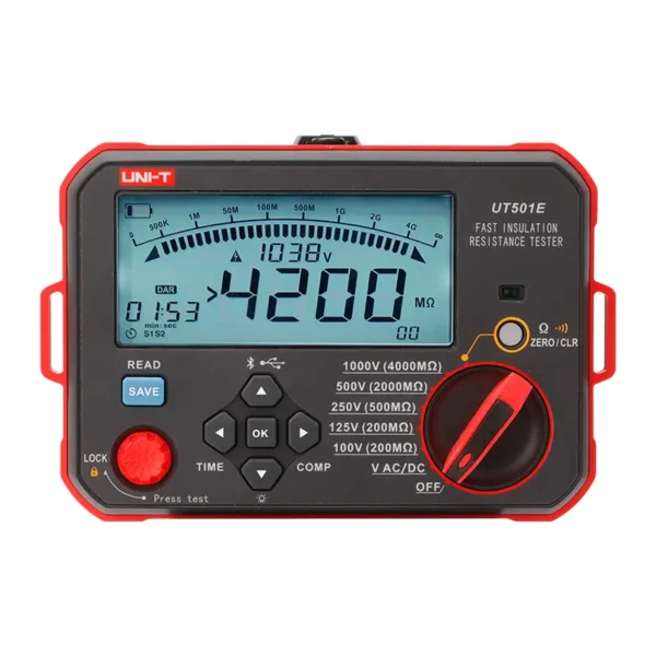 UNI-T UT501E Fast Insulation Tester, 600V AC/DC, 10 Times/s Measurement