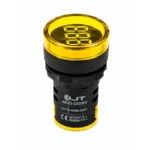 Stromera AD22-22DSV-Y AC Volt Indicator Display Round Yellow 22.5 mm 60 to 500 VAC