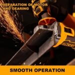 INGCO 20V Cordless Brushless Angle Grinder 100mm, 900W, M10, 3-Speed Adjustment 3000/6000/9000RPM, With 1Pcs 4.0Ah Battery And Charger CAGLI261021 - Image 4